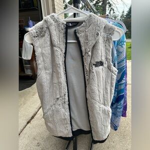 TheNorthFace Gray/Black Furlander Vest Size Small